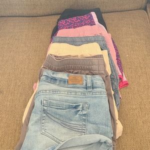 Seven pairs of shorts